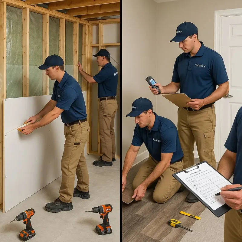Repairs and Reconstruction process in West Lake Stevens, WA